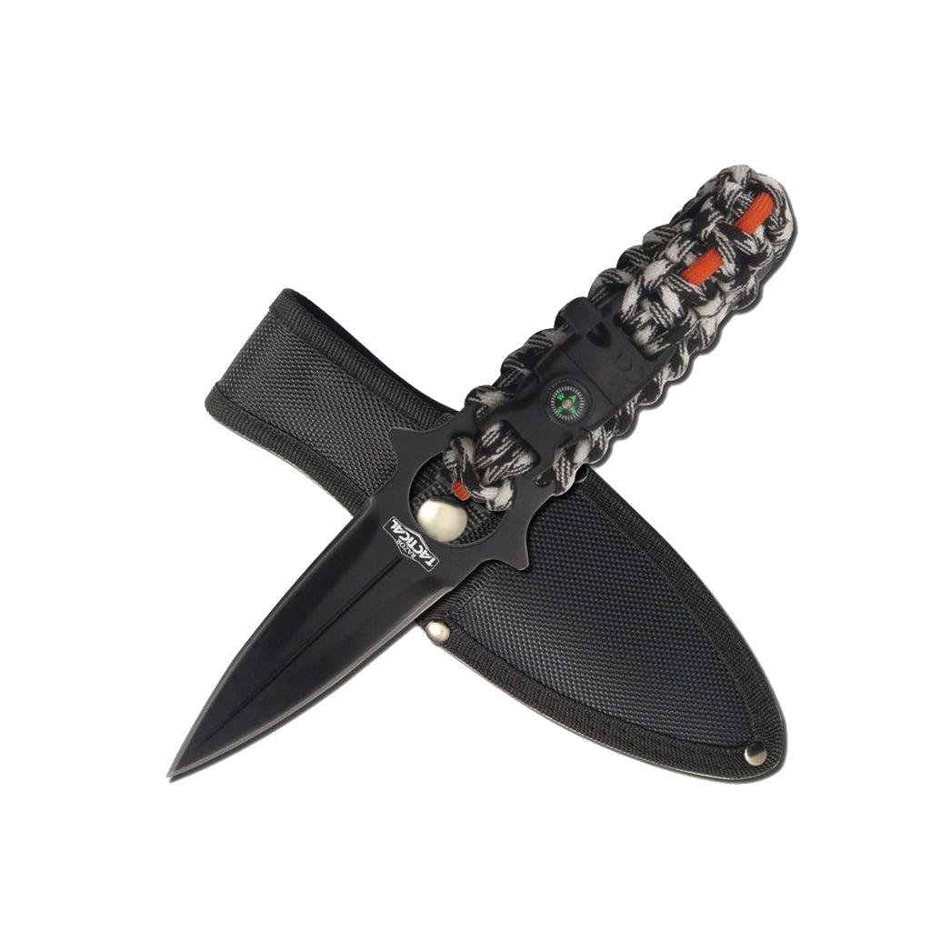 CUCHILLO SUPERVIVENCIA PARACORD NEGRO