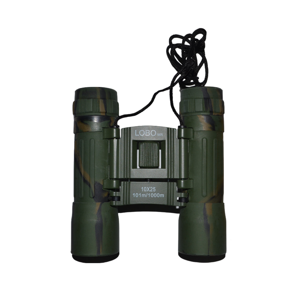 BINOCULAR COMPACTO 10X25 VERDE CAMO AHULADO