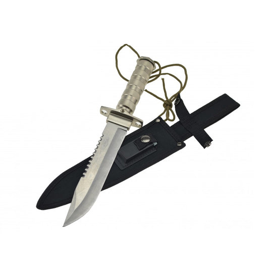 CUCHILLO SUPERVIVENCIA 15.5" + ACCESORIOS