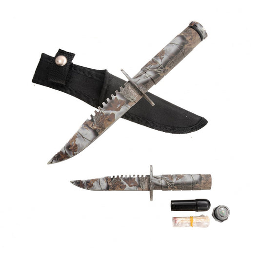 CUCHILLO CACERÍA SNOW CAMO